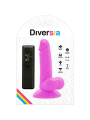 Diversia - Dildo Vibrante Flessibile 17 Cm - Viola - DIVERSIA - Vibratori Classici | erosidea.com