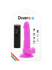 Diversia - Dildo Vibrante Flessibile 18 Cm - Viola - DIVERSIA - Vibratori Classici | erosidea.com