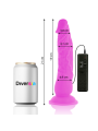 Diversia - Dildo Vibrante Flessibile 21 Cm - Viola - DIVERSIA - Vibratori Classici | erosidea.com