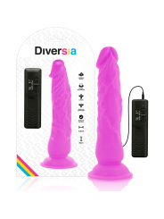 Diversia - Dildo Vibrante Flessibile 21 Cm - Viola - DIVERSIA - Vibratori Classici | erosidea.com