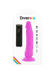 Diversia - Dildo Vibrante Flessibile 21 Cm - Viola - DIVERSIA - Vibratori Classici | erosidea.com