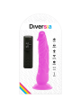 Diversia - Dildo Vibrante Flessibile 21 Cm - Viola - DIVERSIA - Vibratori Classici | erosidea.com