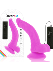 Diversia - Dildo Vibrante Flessibile 215 Cm - Viola - DIVERSIA - Vibratori Classici | erosidea.com