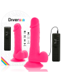 Diversia - Dildo Vibrante Flessibile 205 Cm - Rosa - DIVERSIA - Vibratori Classici | erosidea.com