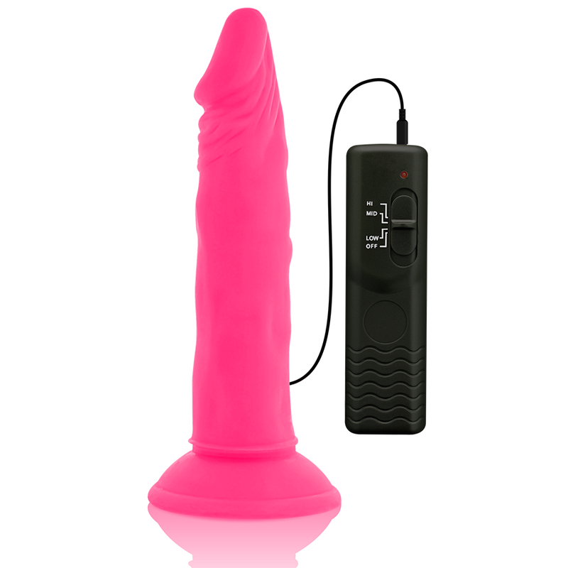 Diversia - Dildo Flessibile Con Vibrazione 23 Cm - Rosa - DIVERSIA - Vibratori Classici | erosidea.com