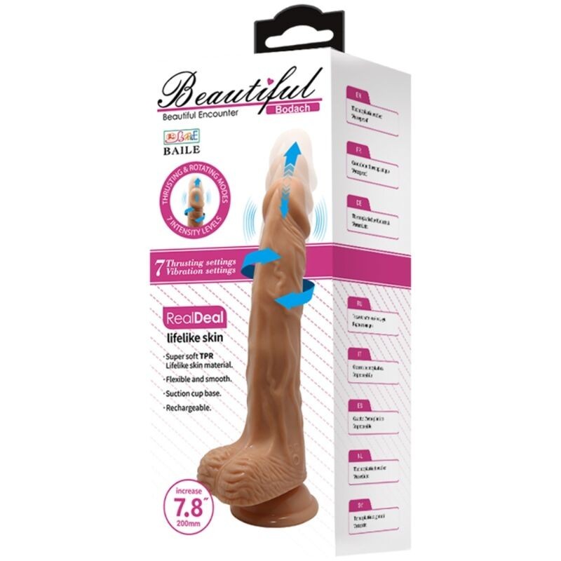Bellissimo Incontro Bodach Vibrazione E Rotazione 20 Cm - BAILE DILDOS - Vibratori | erosidea.com