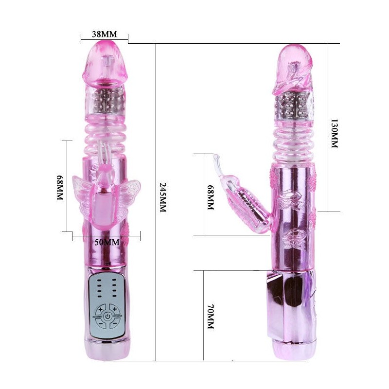 Us Rabbit Farfalla Pulsante - BAILE ROTATIONS - Vibratori Rabbit | erosidea.com