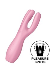 Satisfyer - Vibratore Threesome 3 Rosa - SATISFYER VIBRATOR - Vibratori | erosidea.com