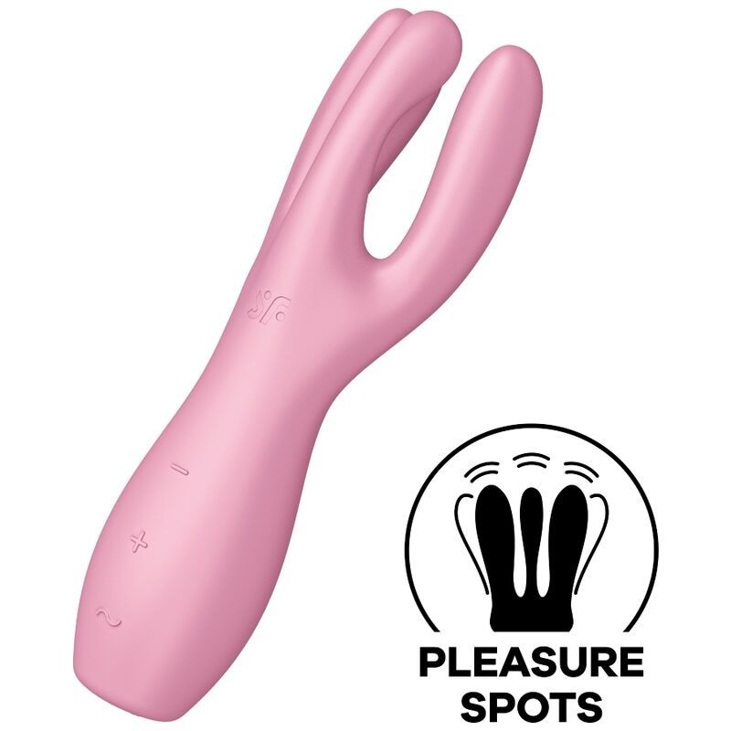 Satisfyer - Vibratore Threesome 3 Rosa - SATISFYER VIBRATOR - Vibratori | erosidea.com