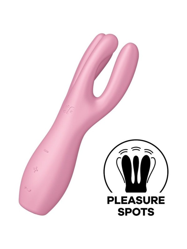 Satisfyer - Vibratore Threesome 3 Rosa - SATISFYER VIBRATOR - Vibratori | erosidea.com