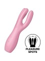 Satisfyer - Vibratore Threesome 3 Rosa - SATISFYER VIBRATOR - Vibratori | erosidea.com