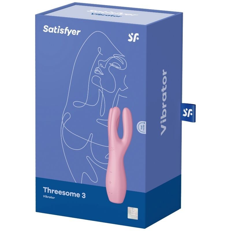Satisfyer - Vibratore Threesome 3 Rosa - SATISFYER VIBRATOR - Vibratori | erosidea.com