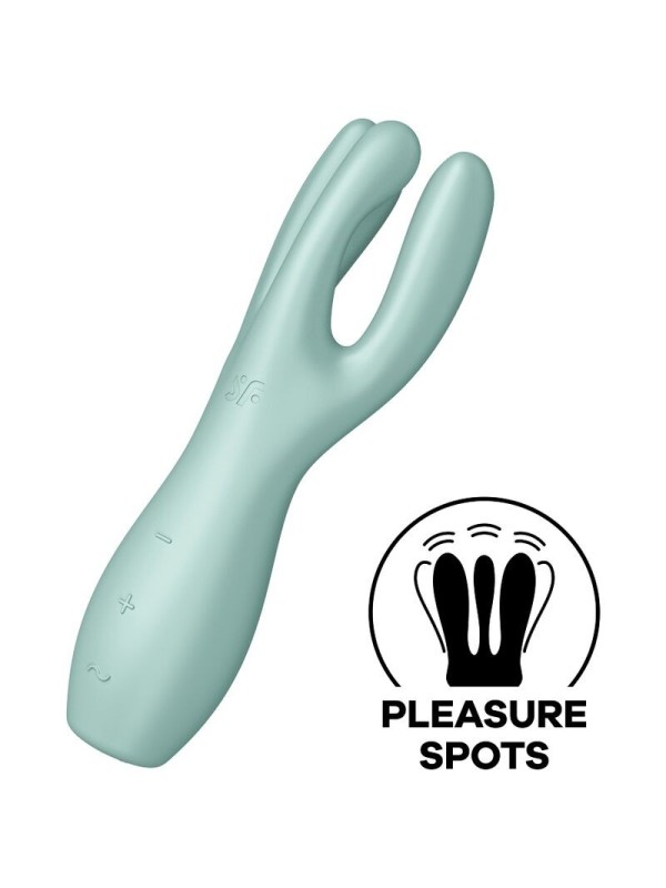 Vibratore Threesome 3 Menta - SATISFYER VIBRATOR - Vibratori | erosidea.com