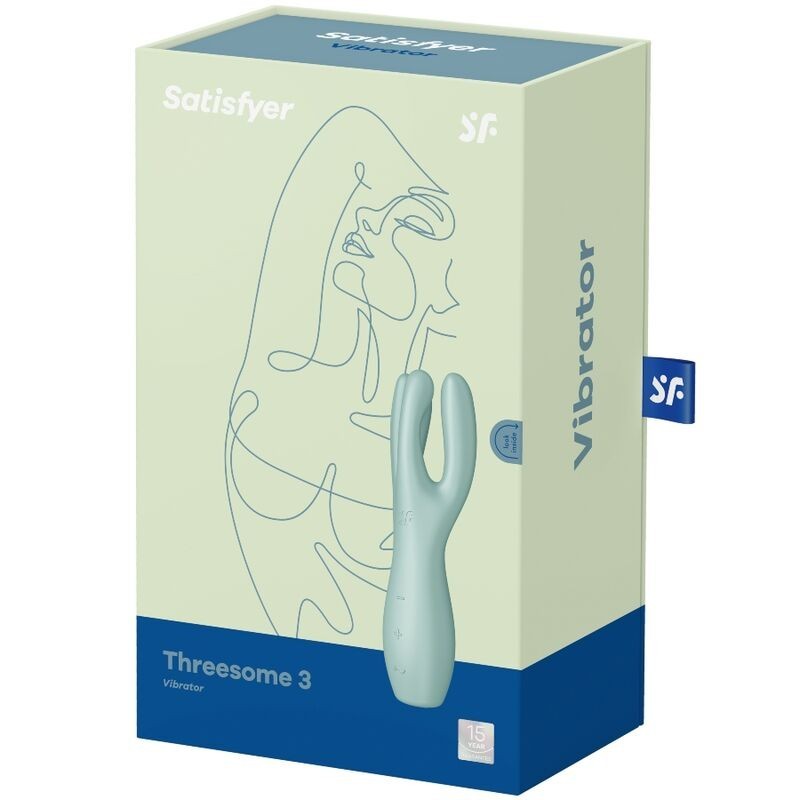 Vibratore Threesome 3 Menta - SATISFYER VIBRATOR - Vibratori | erosidea.com