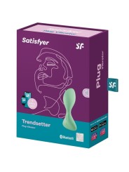 App Trendsetter Plug Vibrante Verde - SATISFYER CONNECT - Plug e Catene Anali | erosidea.com