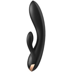 APP VIBRATORE DOPPIO FLEX NERO - SATISFYER CONNECT - Vibratori | erosidea.com