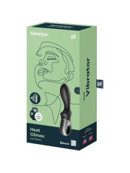 Vibratore App Anale Heat Climax Nero - SATISFYER CONNECT - Plug e Catene Anali | erosidea.com