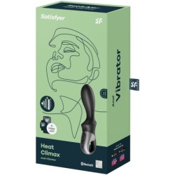 VIBRATORE APP ANALE HEAT CLIMAX NERO - SATISFYER CONNECT - Vibratori | erosidea.com