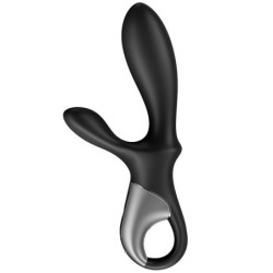 VIBRATORE HEAT CLIMAX+ APP ANALE NERO - SATISFYER CONNECT - Vibratori | erosidea.com
