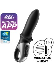 Vibratore Anale Satisfyer Hot Passion Nero Con App - SATISFYER CONNECT - Vibratori Anali | erosidea.com