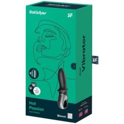 APP VIBRATORE ANALE HOT PASSION NERO - SATISFYER CONNECT - Vibratori | erosidea.com