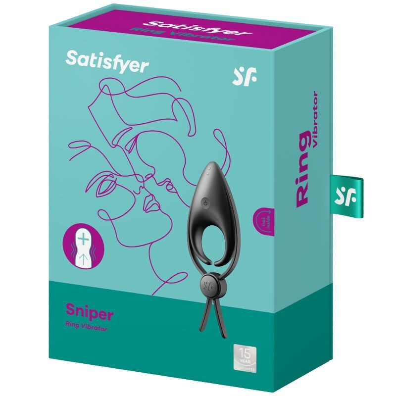 Satisfyer - Vibratore Ad Anello Sniper Nero - SATISFYER RING - Anelli Fallici | erosidea.com