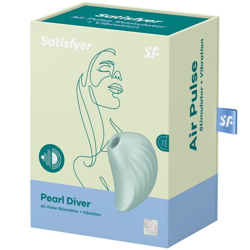 Vibratore Pearl Diver Stimolatore - SATISFYER AIR PULSE - Vibratori | erosidea.com