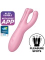 Vibratore App Threesome 4 Rosa - SATISFYER CONNECT - Vibratori | erosidea.com