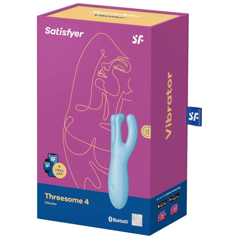 Vibratore App Threesome 4 Viola - SATISFYER CONNECT - Vibratori | erosidea.com
