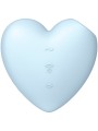 Satisfyer - Cutie Heart Stimolatore E Vibratore A Impulsi D'aria Blu - SATISFYER AIR PULSE - Succhia Clitoride | erosidea.com