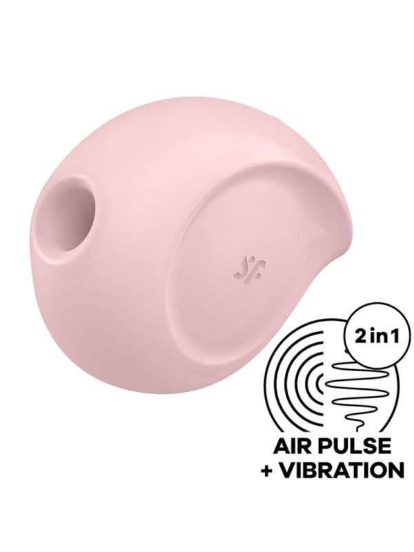 Satisfyer - Stimolatore Di Impulsi D'aria Sugar Rush E Vibratore Rosa - SATISFYER AIR PULSE - Succhia Clitoride | erosidea.com