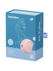 Satisfyer - Stimolatore Di Impulsi D'aria Sugar Rush E Vibratore Rosa - SATISFYER AIR PULSE - Succhia Clitoride | erosidea.com