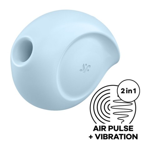 Vibratore Stimolatore E Sugar Rush Air Pulse Blu - SATISFYER AIR PULSE - Succhia Clitoride | erosidea.com
