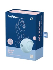 Vibratore Stimolatore E Sugar Rush Air Pulse Blu - SATISFYER AIR PULSE - Succhia Clitoride | erosidea.com