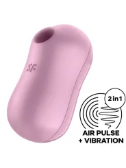Satisfyer - Stimolatore E Vibratore D'aria Per Zucchero Cotone Lilla - SATISFYER AIR PULSE - Succhia Clitoride | erosidea.com