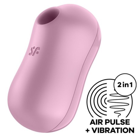Satisfyer - Stimolatore E Vibratore D'aria Per Zucchero Cotone Lilla - SATISFYER AIR PULSE - Succhia Clitoride | erosidea.com
