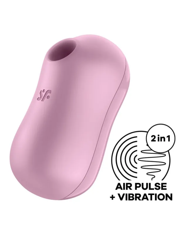 Satisfyer - Stimolatore E Vibratore D'aria Per Zucchero Cotone Lilla - SATISFYER AIR PULSE - Succhia Clitoride | erosidea.com