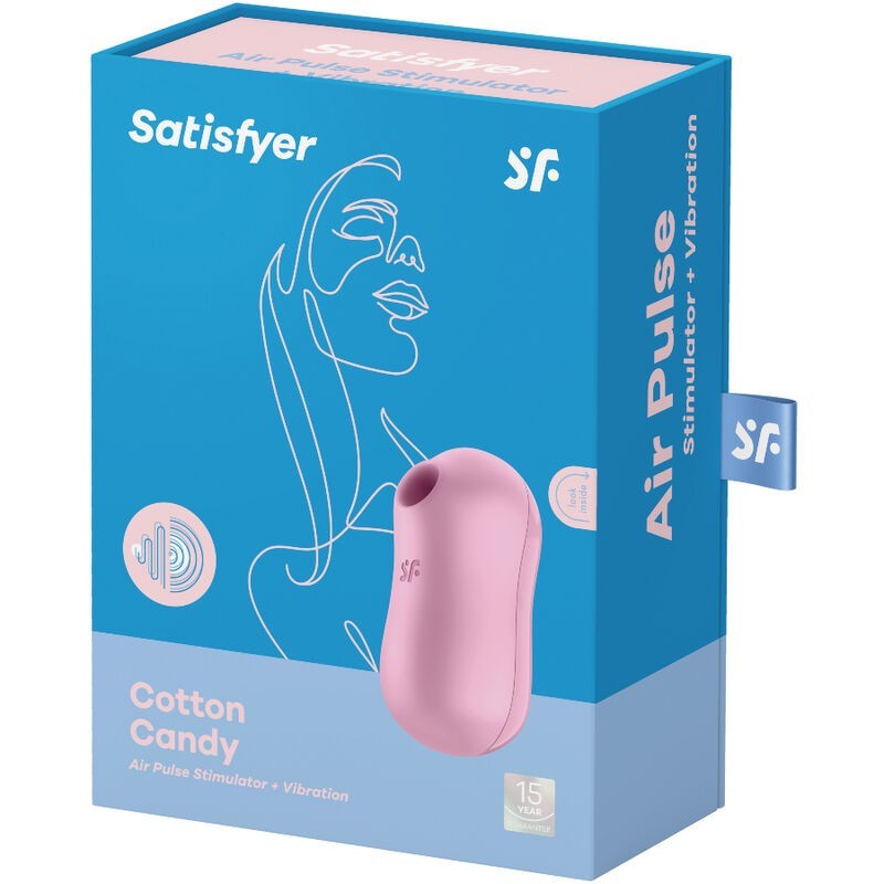 Satisfyer - Stimolatore E Vibratore D'aria Per Zucchero Cotone Lilla - SATISFYER AIR PULSE - Succhia Clitoride | erosidea.com