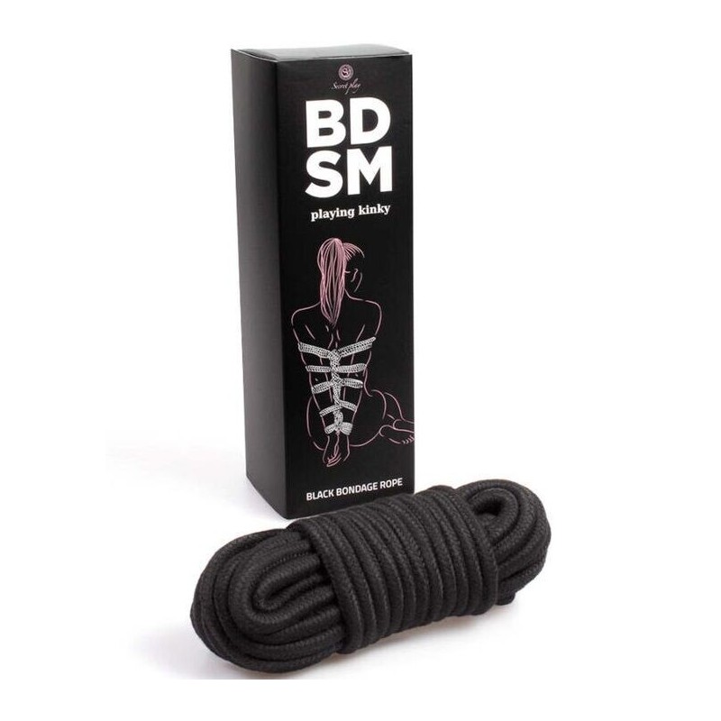 Secretplay - Black Bondage Corda Collezione Bdsm - SECRETPLAY 100% FETISH - Corde e Nastri | erosidea.com