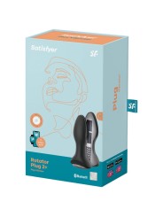 Satisfyer - Rotator Plug 2+ App Vibrante Plug Nero - SATISFYER CONNECT - Plug e Catene Anali | erosidea.com