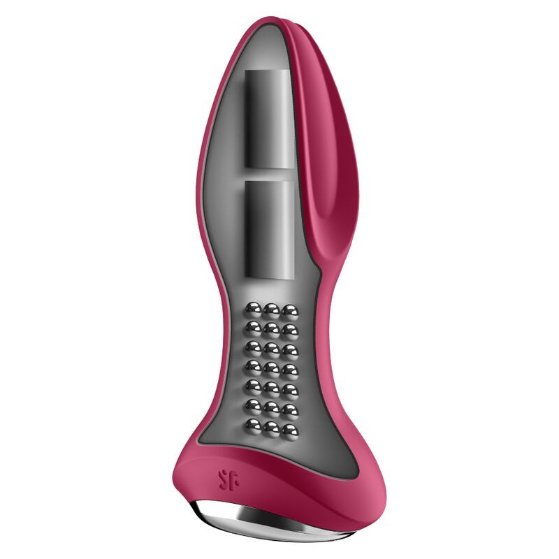 Satisfyer - Rotator Plug 2+ App Vibrante Plug Rosso - SATISFYER CONNECT - Plug e Catene Anali | erosidea.com