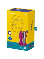 Satisfyer - Rotator Plug 2+ App Vibrante Plug Rosso - SATISFYER CONNECT - Plug e Catene Anali | erosidea.com