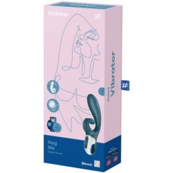 VIBRATORE APP HUG ME RABBIT BLU - SATISFYER CONNECT - Vibratori | erosidea.com