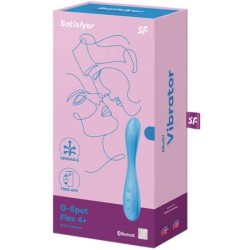 VIBRATORE APP MULTI G-SPOT FLEX 4+ BLU - SATISFYER CONNECT - Vibratori punto G | erosidea.com
