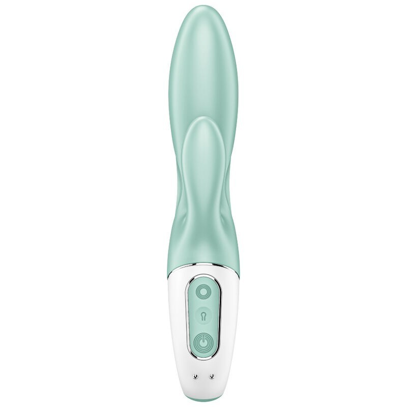 Vibratore App Gonfiabile Rabbit Air Pump Bunny 5+ Verde - SATISFYER CONNECT - Vibratori Rabbit | erosidea.com