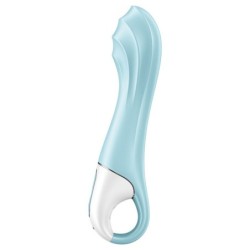 VIBRATORE AIR PUMP 5+ GONFIABILE G-SPOT BLU - SATISFYER CONNECT - Vibratori Doppia Stimolazione | erosidea.com