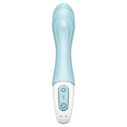 VIBRATORE AIR PUMP 5+ GONFIABILE G-SPOT BLU - SATISFYER CONNECT - Vibratori Doppia Stimolazione | erosidea.com