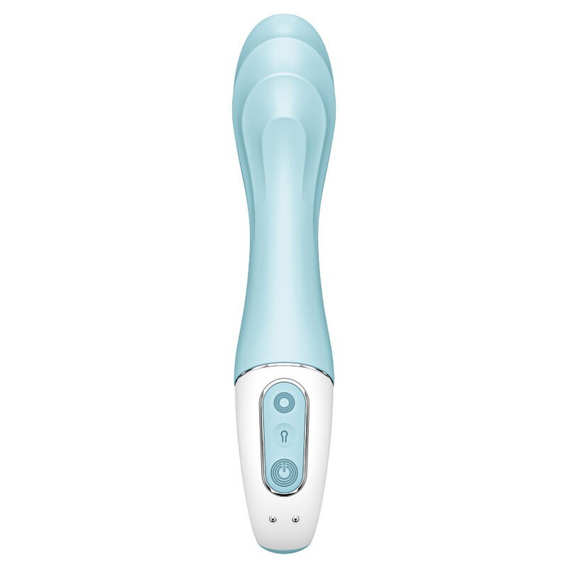 Vibratore Air Pump 5+ Gonfiabile G-Spot Blu - SATISFYER CONNECT - Vibratori Doppi | erosidea.com