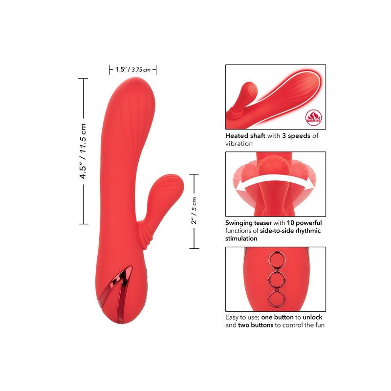 California Exotics - Palisades Rosso Passione - CALIFORNIA EXOTICS - Vibratori Classici | erosidea.com