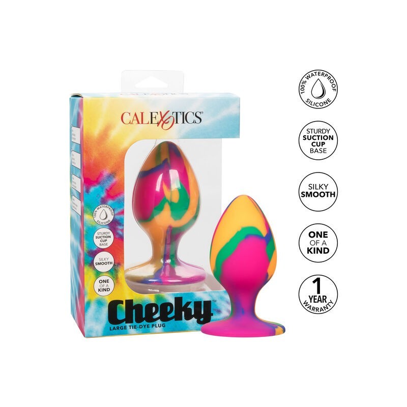 California Exotics - Cheeky Grande Plug Tie-Dye Anale - CALIFORNIA EXOTICS - Plug e Catene Anali | erosidea.com